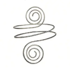 Spiral Upper Arm Cuff Bracelet Open Upper Arm Bangle Bracelet Simple Adjustable Armband Jewelry For Women