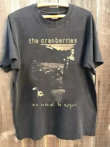 The Cranberries 1995 Tour Vintage Cotton Unisex Charcoal Unisex T-shirt S-5XL