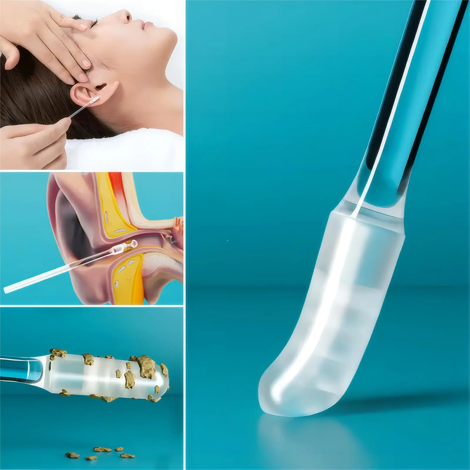 Reusable Earwax Removal Tool Set, 24pcs Reusable Ear Cleaner Tools, Earwax Remover, Ear Cleaning Kit, Ear Care Products, Suitable for Kids & Adults, Ideal for Daily Ear Care