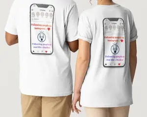 Fun T-shirt - Following people on Instagram - Unisex Casual wear