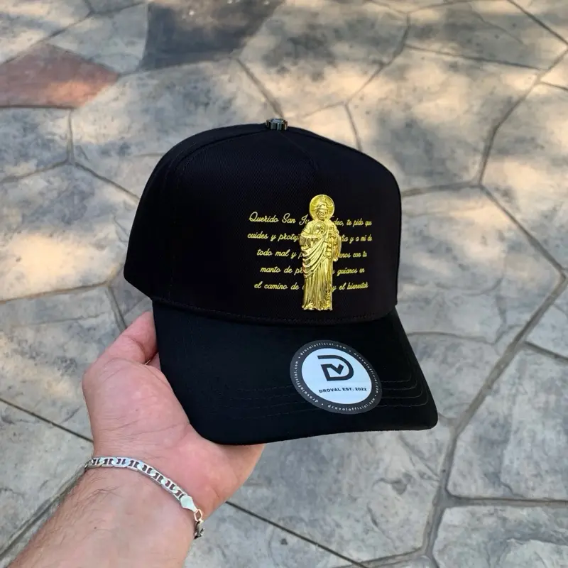 San Judas SnapBack Hat Pin 3D Droval Premium Materials