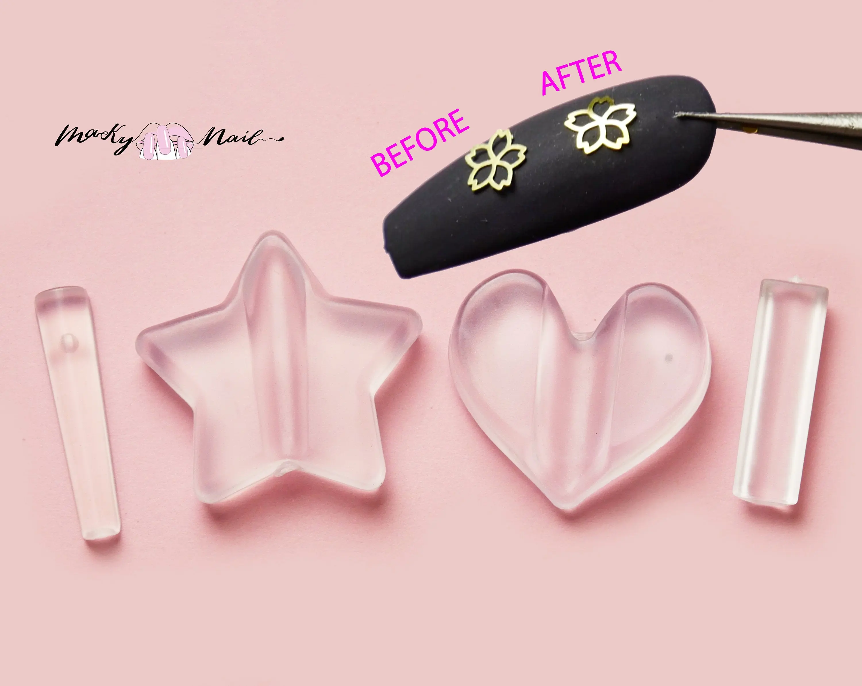 Manicure Embossed Mold Nail Metal Frame Bending Radian Tools