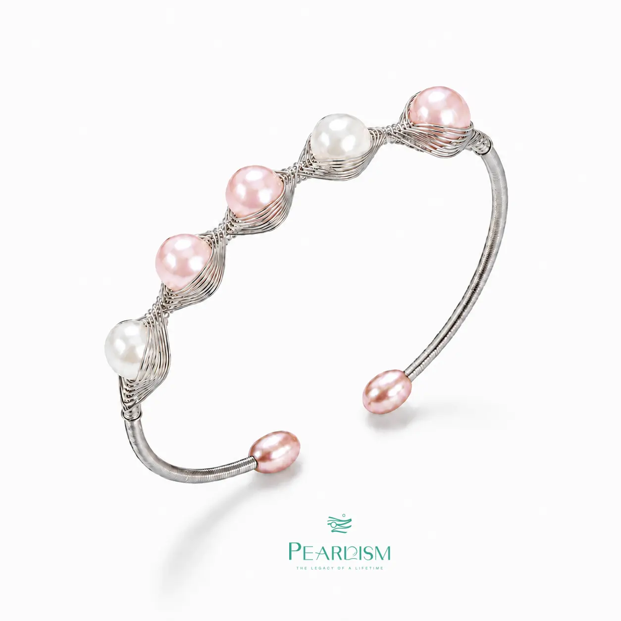 【Pearlism Excluesvie B】Pearl Bangle Freshwater Pearl Bangle