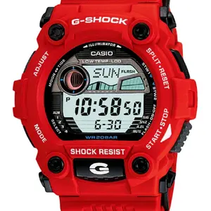 G7900A-4 New G shock Red X Large 200m Water Resistant men' s Beautiful watch