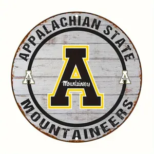 1 Piece Appalachian State University Climber Aluminum Sign, UV Resistant, Durable, Waterproof, 32% Enhanced Flexural Strength, Multi-Purpose Indoor/Outdoor Wall Decoration, Suitable for Home, Office, Bar, Club, Cinema, Coffee Shop