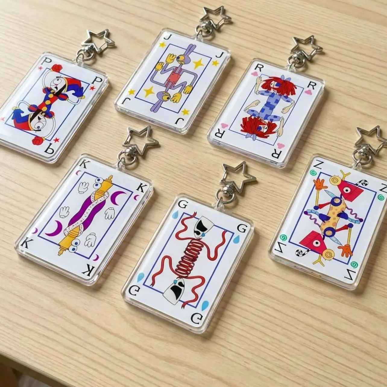 The Amazing Digital Circus Acrylic keychains, Pomni keychains, Jax keychains, TADC Fan Art Merch, Fan Gift for Digital Circus