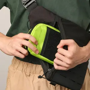 Outdoor Gear Small EDC Organizer Pouch Pocket for Men Utility EDC Pouch Organizer for Multitools Compact Oxford Cloth Design Orange Black