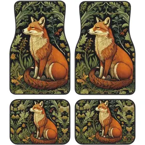 Car Floor Mats,Vehicle Front Rear Carpets Mats Universal Car Rugs,Car Accessories for Truck,Fox