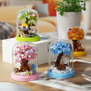 Tree House Design Building Blocks, 1 Set Creative DIY Building Blocks, Office Desktop Ornaments, Home Decoration, Perfect Gift for Friends & Family