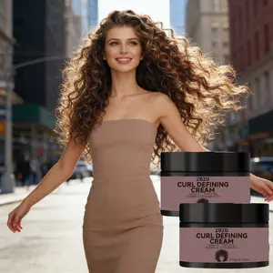 100g Leave-in Curl Cream 3-min quick styling, 24h frizz control, humidity-proof hold. Lightweight, non-sticky, residue-free. Hydrates, repairs & creates bouncy, voluminous curls. For all curl types, men & women.