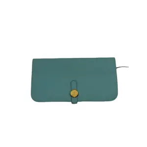 Pre-owned HERMÈS france Clutches & Wristlets H1 Hermes light blue wallet hz45824