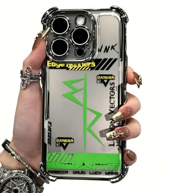 Phone Case: A Cyberpunk Style Patterned Phone Suitable for iPhone 17, 17 Pro, 17 Air, 17 Pro Max/ 16, 15, 14, 13, 12/ for iPhone 16, 12 Plus/ for iPhone 16, 12 Pro/ for iPhone 16, 12 Pro Max/ for iPhone 11/ 11 Pro/ 11 Pro Max/ X/ Xr/ Xsmax, A, Accessories