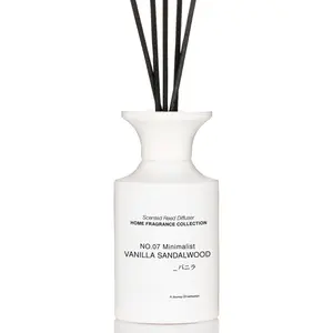 Minimalist Large Reed Diffuser 300ml, Vanilla Sandalwood Scented with  Essential Oils, Long Lasting with 7 Sticks,    for Bedroom, Bathroom Decor
