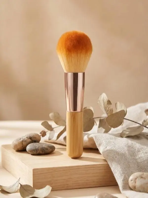 PHOFAY Large Face Powder Blush Cosmetics Brush - Single Skin Friendly Soft Bristles Brush, Bamboo Handle Makeup Tool for Face Makeup, Beauty & Personal Care (Makeupbrushes for Cosmetic Application), Skin Friendly Brush