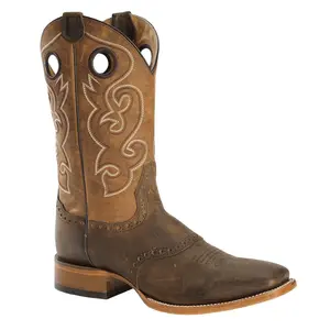 Cody James Men's Saddle Vamp Western Boot Broad Square Toe - Bb02
