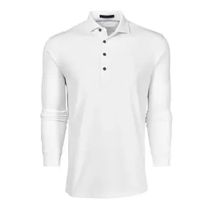 Omaha Long Sleeve Polo - Arctic | Greyson Clothiers