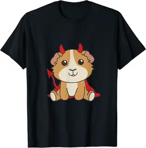 Guinea Pig Happy Halloween Devil Guinea Pig T-Shirt - Diegoort Shop 33B0CD5Z5DDT