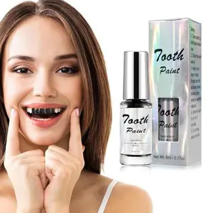 Black Tooth Paint,Professional Black Out Teeth Makeup,Quick Dry & Realistic, for Cosplay,Rotten Teeth Makeup and Missing Teeth SFX for Halloween Art Theater