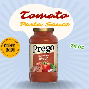 Prego Italian Tomato Pasta Sauce Flavored With Meat, 24 oz Jar