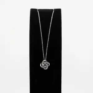 Amore Projection Necklace Pendant - Stainless Steel 25cm Chain with Celtic Knot Pendant