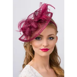 Penny Fascinator - Wine