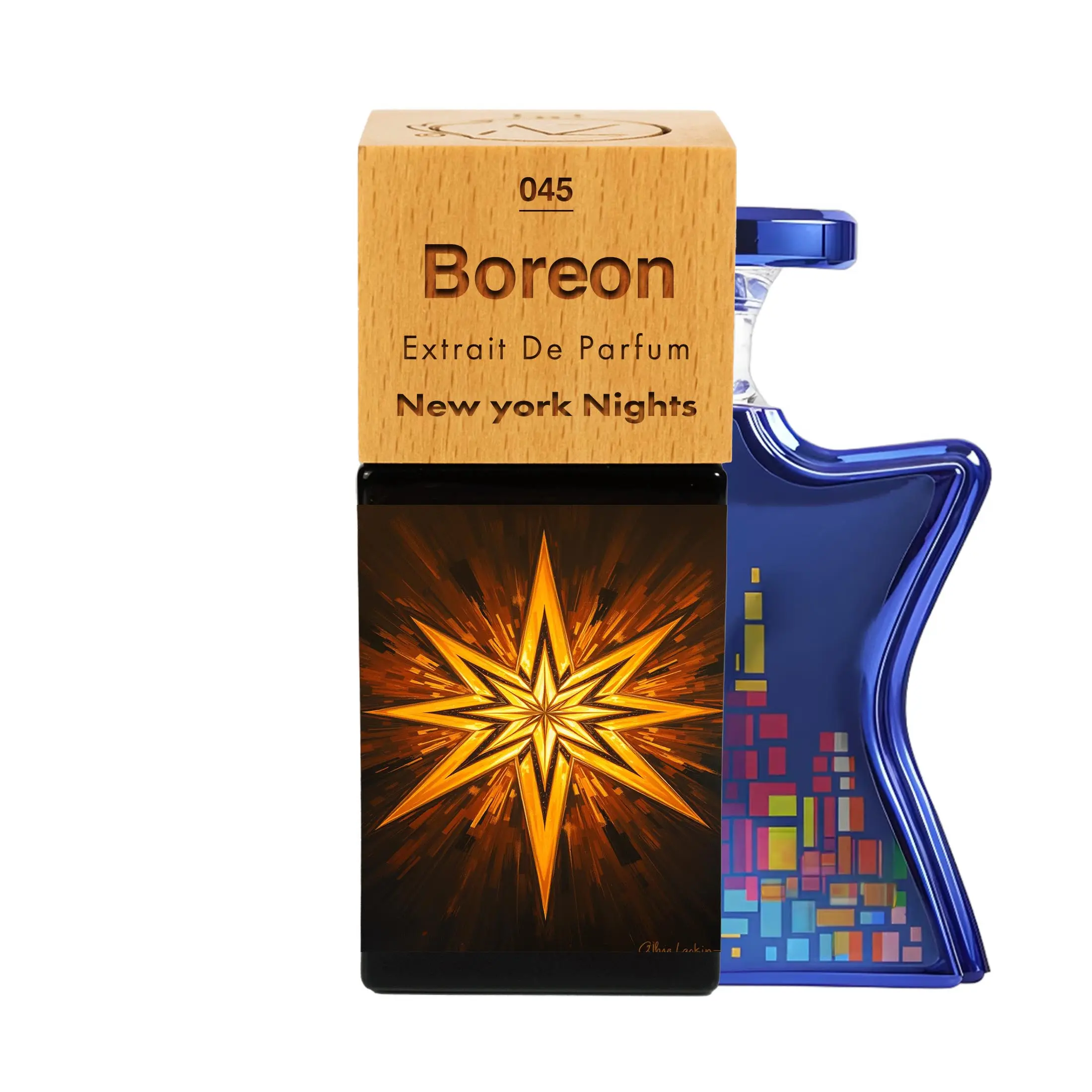Boreon N°45 | Unisex | Gardenia, Carnation and Jasmine, Patchouli, Flowers, Sandalwood and Sea Notes, Caramel and Coffee.