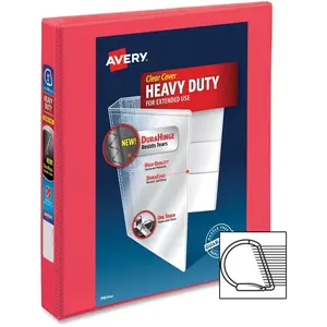 Avery AVE17293 1 in. Durable View Binder, Coral