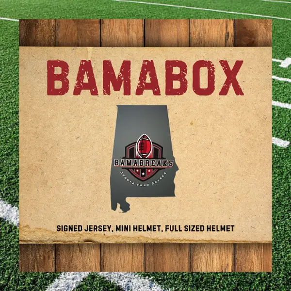BamaBox by BamaBreaks - Pick Your Team (Jersey, Mini Helmet, Full Size )