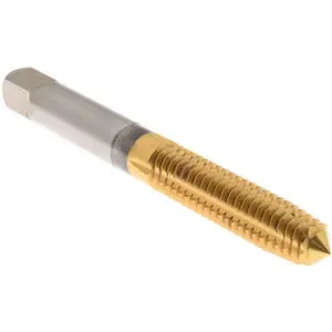 Hertel Thread Forming Tap: 5/16-18 UNC, 2B Class of Fit, Plug, High-Speed Steel, Titanium Nitride Coated 1-1/8" Thread Length, 2.7188" OAL, H5 K010377AS25
