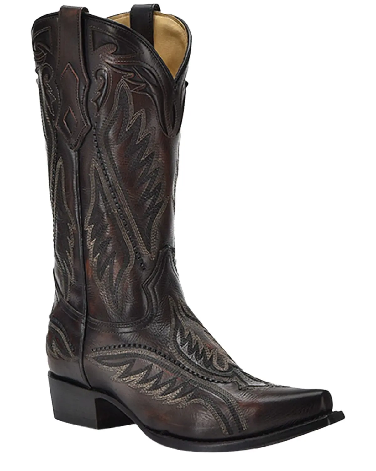 Corral Men's Men'S Inlay Western Boot Snip Toe - C4150
