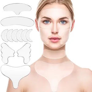 Forehead Wrinkle Patch - Anti-Wrinkle Silicone Facial Patch for Night Face, Reduces Fine Lines, Neck & Chest Lines, Reusable Anti-Aging Skincare collagen face mask Beauty Products Comfort