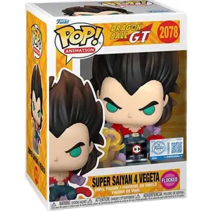 FunkoPop! Super Saiyan 4 Vegeta #2078 (FLOCKED) (Dragon Ball) Vinyl Figure - Anime - Collectible