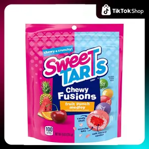 SweeTARTS Chewy Fusions Candy, Fruit Punch Medley, 9 ounce
