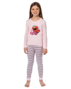 Sesame Street Elmo Girls Love You 2 Piece Long Sleeve Pajama Set