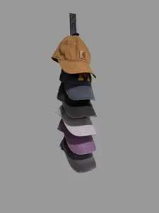 3D Printed Hat Organizer For Hanging Baseball Caps 10 Spaces For Hats