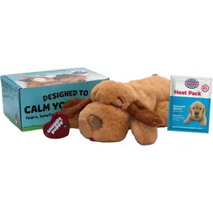 Original Heartbeat Puppy Toy - Heartbeat Puppy for Dogs - Pet Anxiety Relief and Calming Aid - Comfort Dog Toy - Behavioral Training and Sleep Aid Cuddle buddy - Crate Training Essential