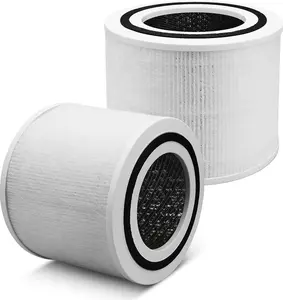 Core 300 Replacement Filter for LEVOIT Core 300 Core300-P Core 300S Core 300-P VortexAir Air Purifier, Core 300-RF, 3-in-1 HEPA Activated Carbon, 2 Pack, Core 300-P