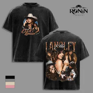 Ella Langley Graphic T-Shirt, Oversized Cotton Tee, Country Music Aesthetic Shirt, TX Vibe Western Streetwear Unisex