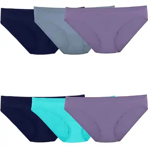 Fruit Of The Loom Womens Lightweight Microfiber Bikini 6 Pack Cotton Fit