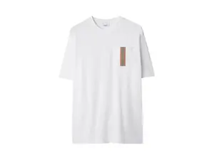 Burberry Icon Stripe Ellison Pocket T-shirt White (men) by StockX