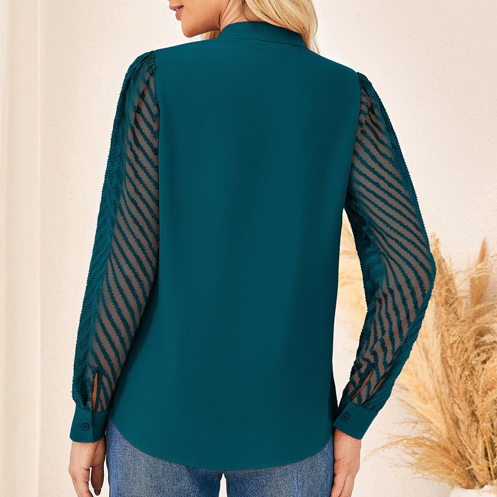 Grace Karin Women Business Casual Tops Sheer Lace Long Sleeve Blouses Work Office Pleated V Neck Shirt Fall Formal Outfits Grace Karin Women Business Casual Tops Sheer Lace Long Sleeve Blouses Work Office Pleated V Neck Shirt Fall Formal Outfits
