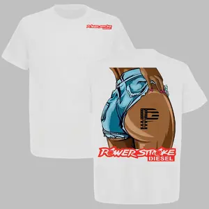 2025 Powerstroke Diesel Engine Lifestyle 2 Sided T-shirt, Car Parts Shirt, Perfect For Truck & Car Enthusiast, Full Size, Full Color