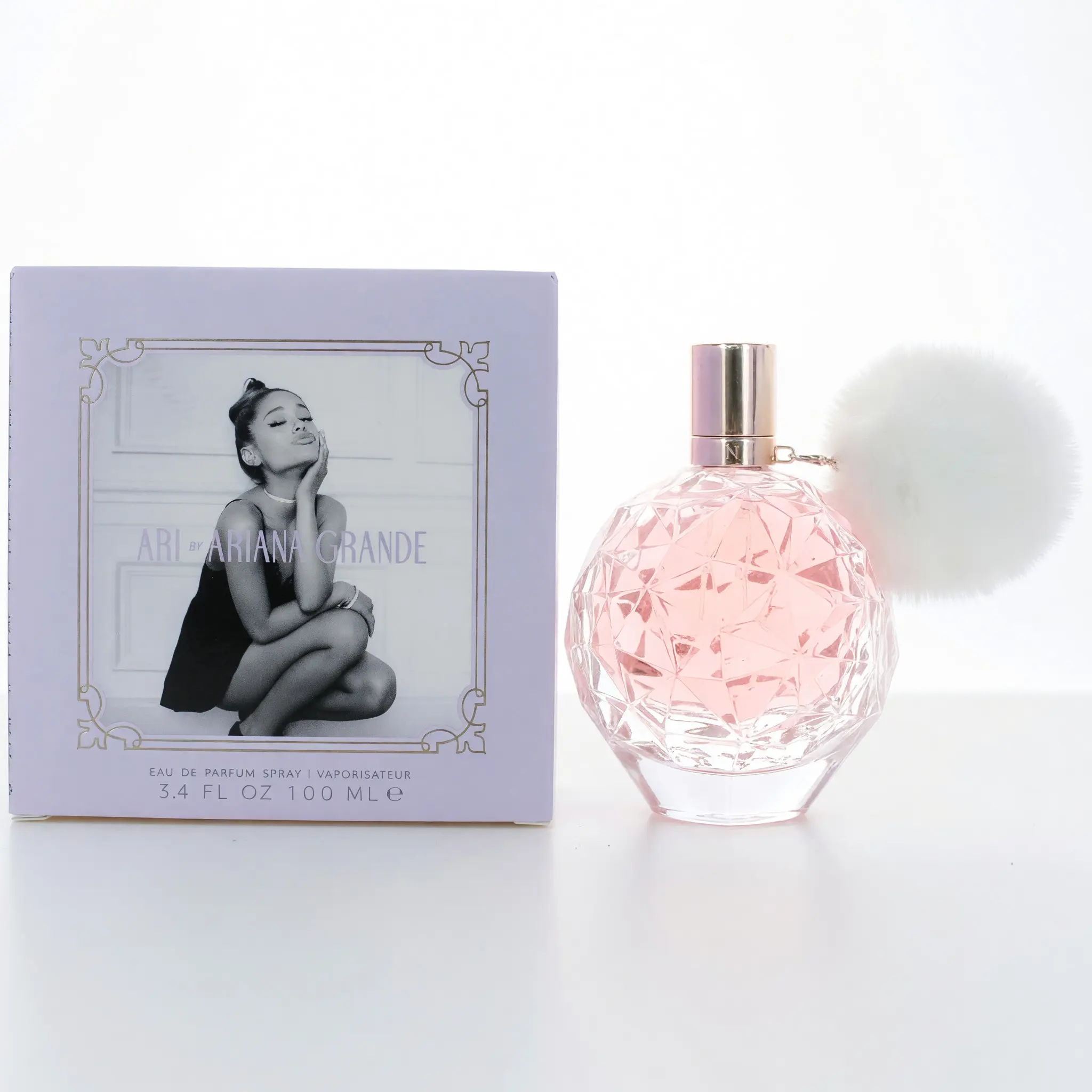 Ari by Ariana Grande Women's EDP Spray - 3.4 fl oz Fruity Marshmallow Signature Scent, Passionately Spun Fragrance, Floral Fusion, Vanilla Scents, Gourmand Scent