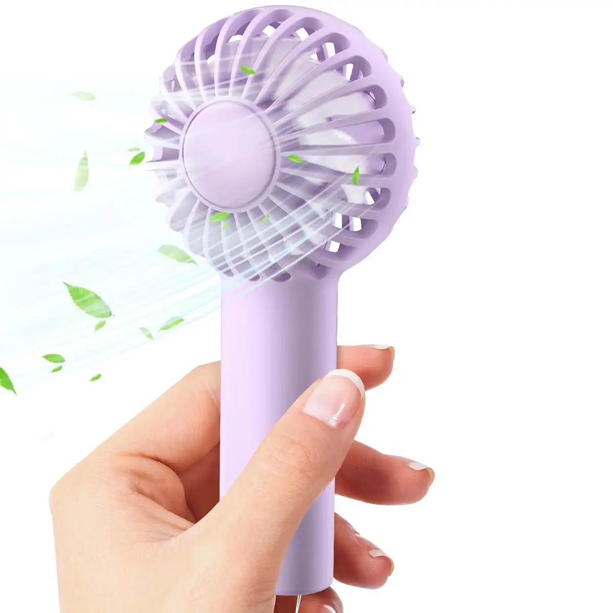 Portable Fan, Multipurpose USB Rechargeable Fan Portable Handheld Personal Cooling Fan, Battery Operated Small Eyelash Fans for Outdoor, Indoor, Commu