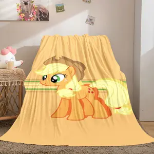 cute Applejack05 patterned printed blanket, a blanket for the living room, bedroom, office and lunch break, a portable blanket suitable for all four seasons, a holiday gift for family and friends, a Christmas de