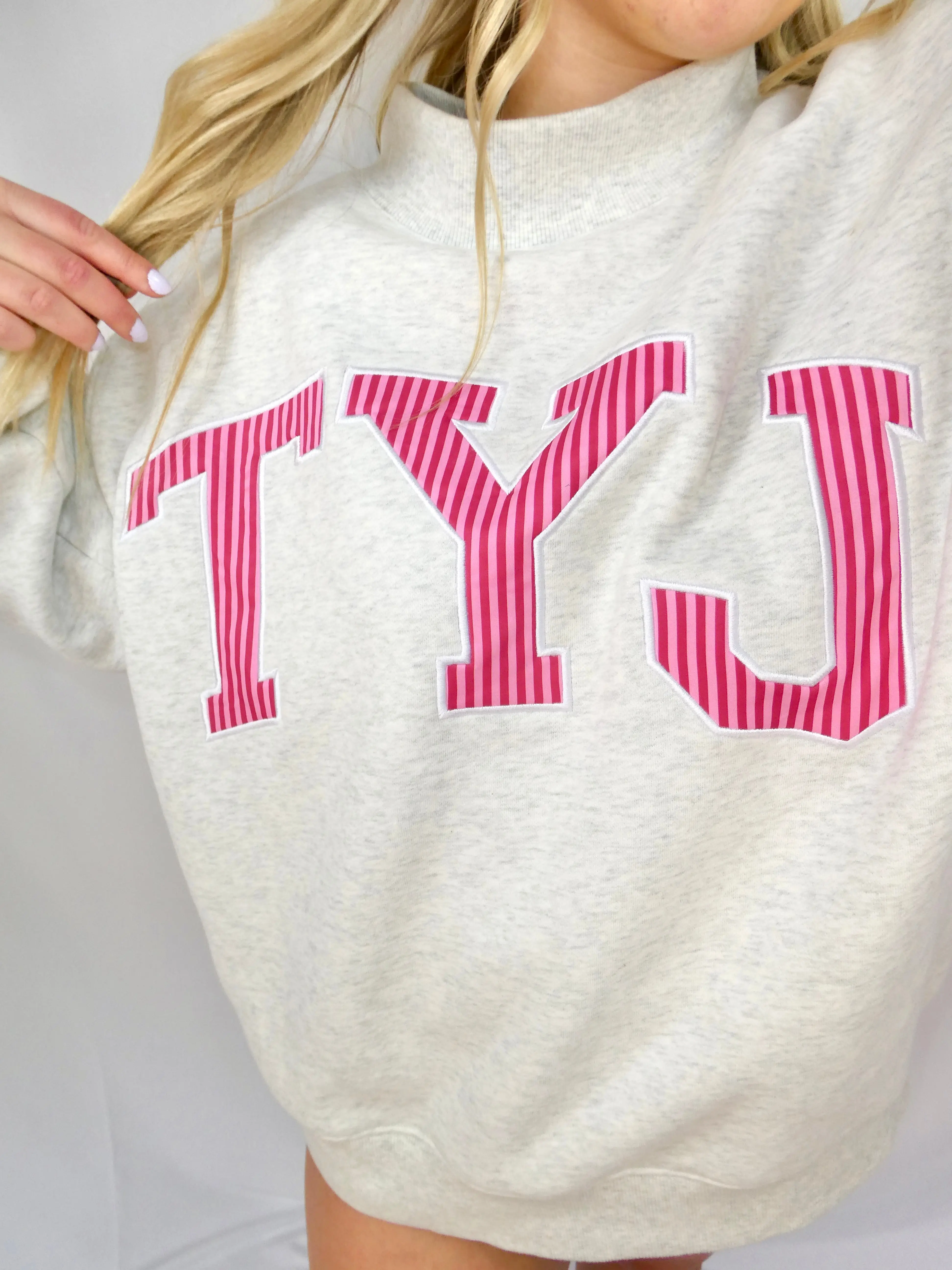 TYJ Embroidery Mockneck TYJ Embroidery Mockneck
