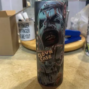 Terrifier clown tumbler drinkwear