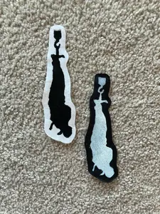 MCR-inspired hangman sew-on fabric patch