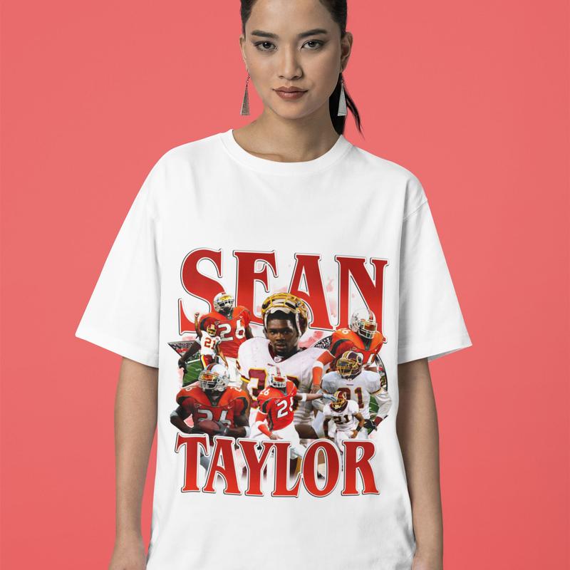 Vintage Sean Taylor Shirt, Vintage 90s Bootleg Style T-Shirt, Football Shirt, Gift For Women and Men, Unisex Tee