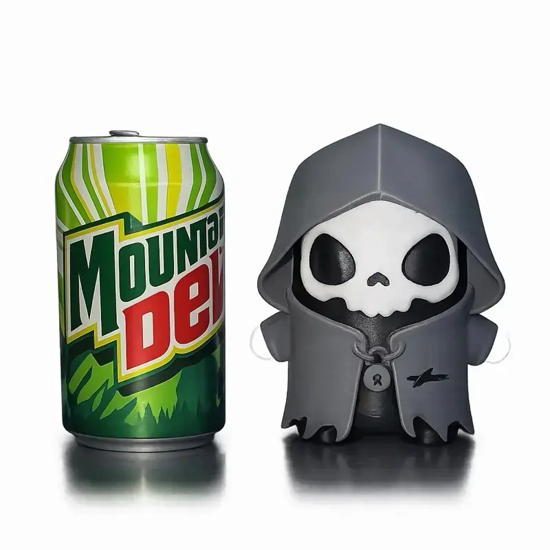 Viral Fortnite Zero Grim Sprite 5-Inch 3D Printed Figurine, Gaming Desk Collectible Gift for Fan – Zero, Gold, Gummy & Galaxy, handmade collectible, Fortnite collectible